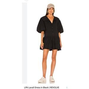 LPA Revolve Lavali Cotton Dress in Black Sz XS